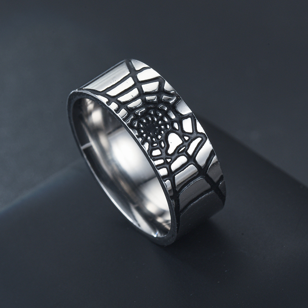 Initial Ring Custom - Anel de teia de aranha simples