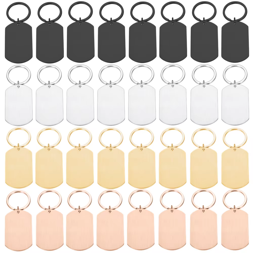 Initial Ring Custom - 10PCS Etiqueta de Metal Personalizada para