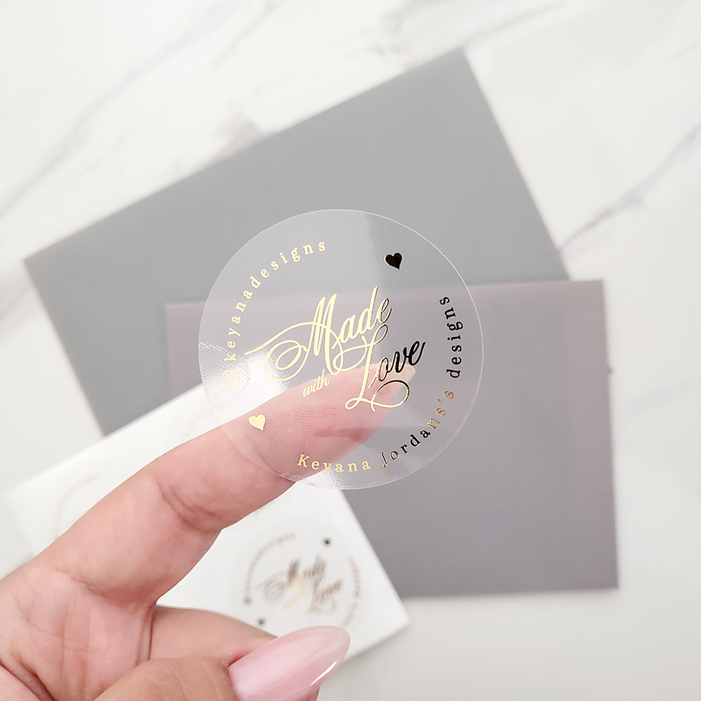 Personalised Candle Label - Personalizado 50 pçs redondo folha de