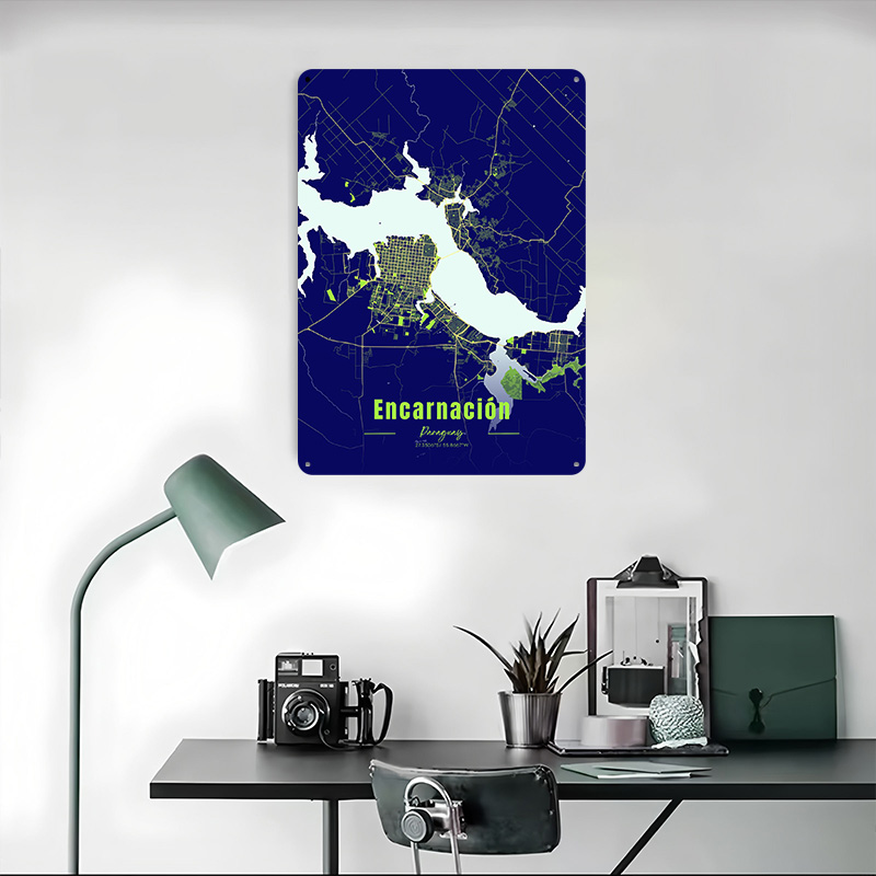 Decoração Encarnada: Itens de  - Custom Map Poster avaliação e preço