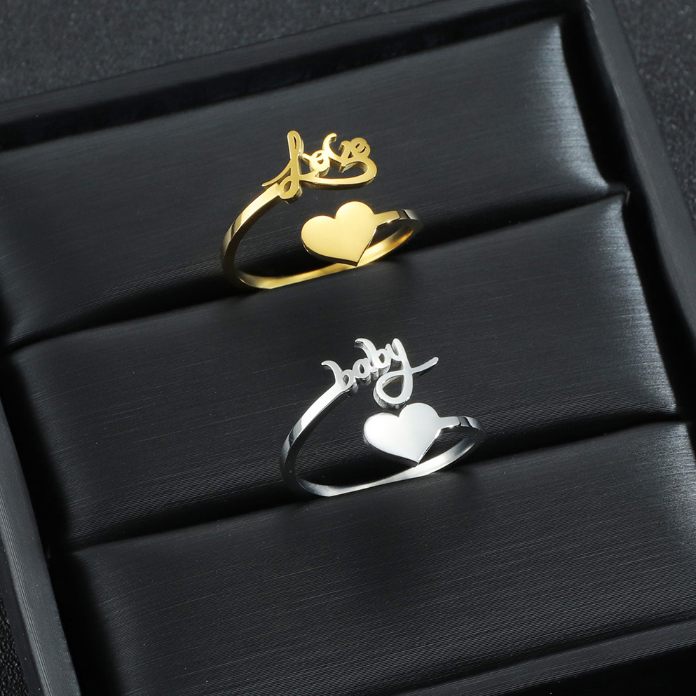 Atoztide anéis com nomes perso - Initial Ring Custom avaliação e preço