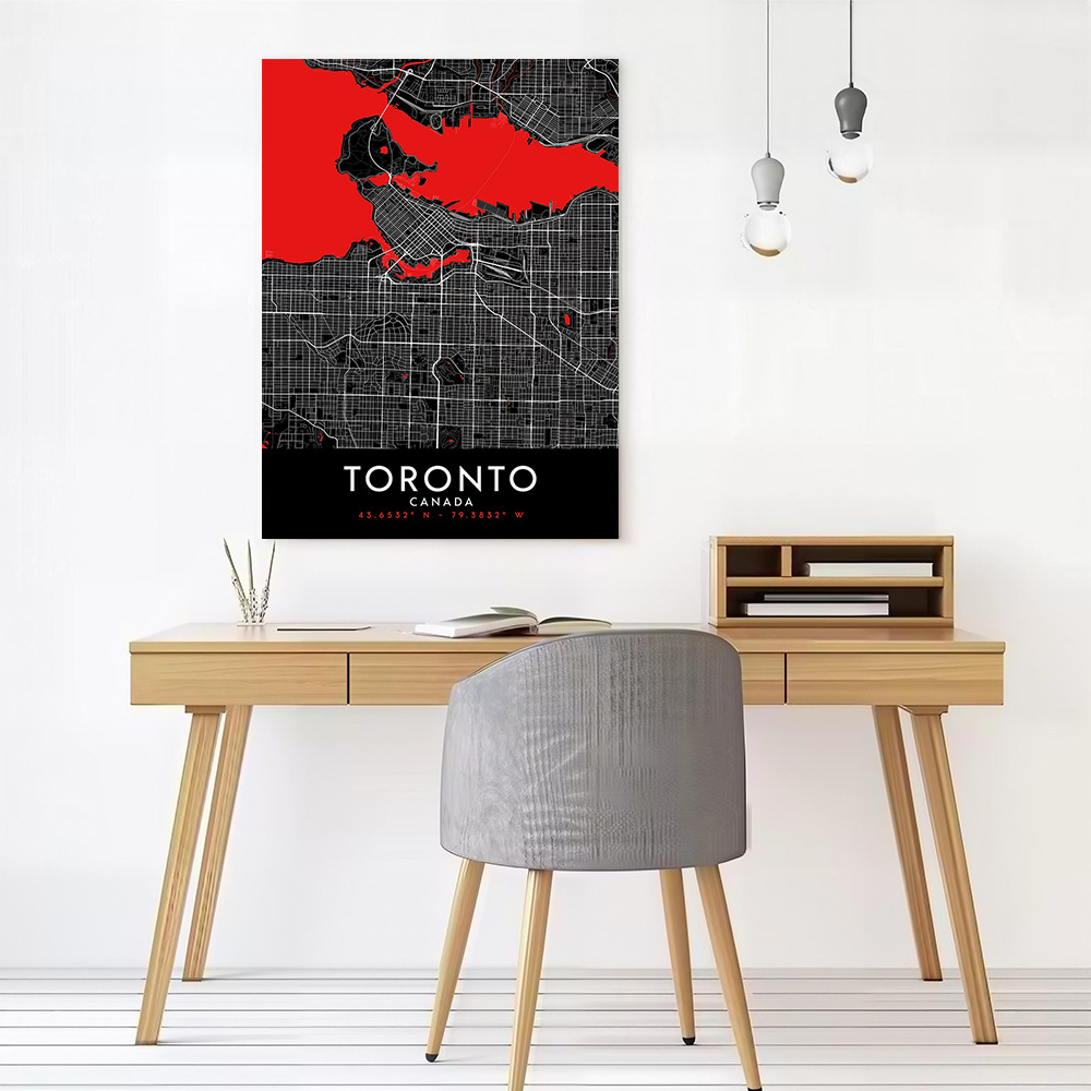 Pôster de Arte em Tela Toronto - Custom Map Poster avaliação e preço