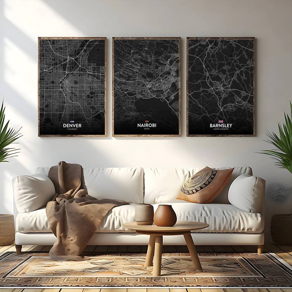 Paris londres nova york person - Custom Map Poster avaliação e preço
