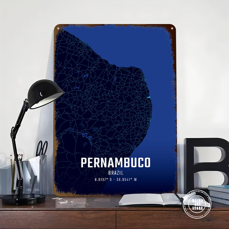 Mapa da cidade da meia-noite d - Custom Map Poster avaliação e preço