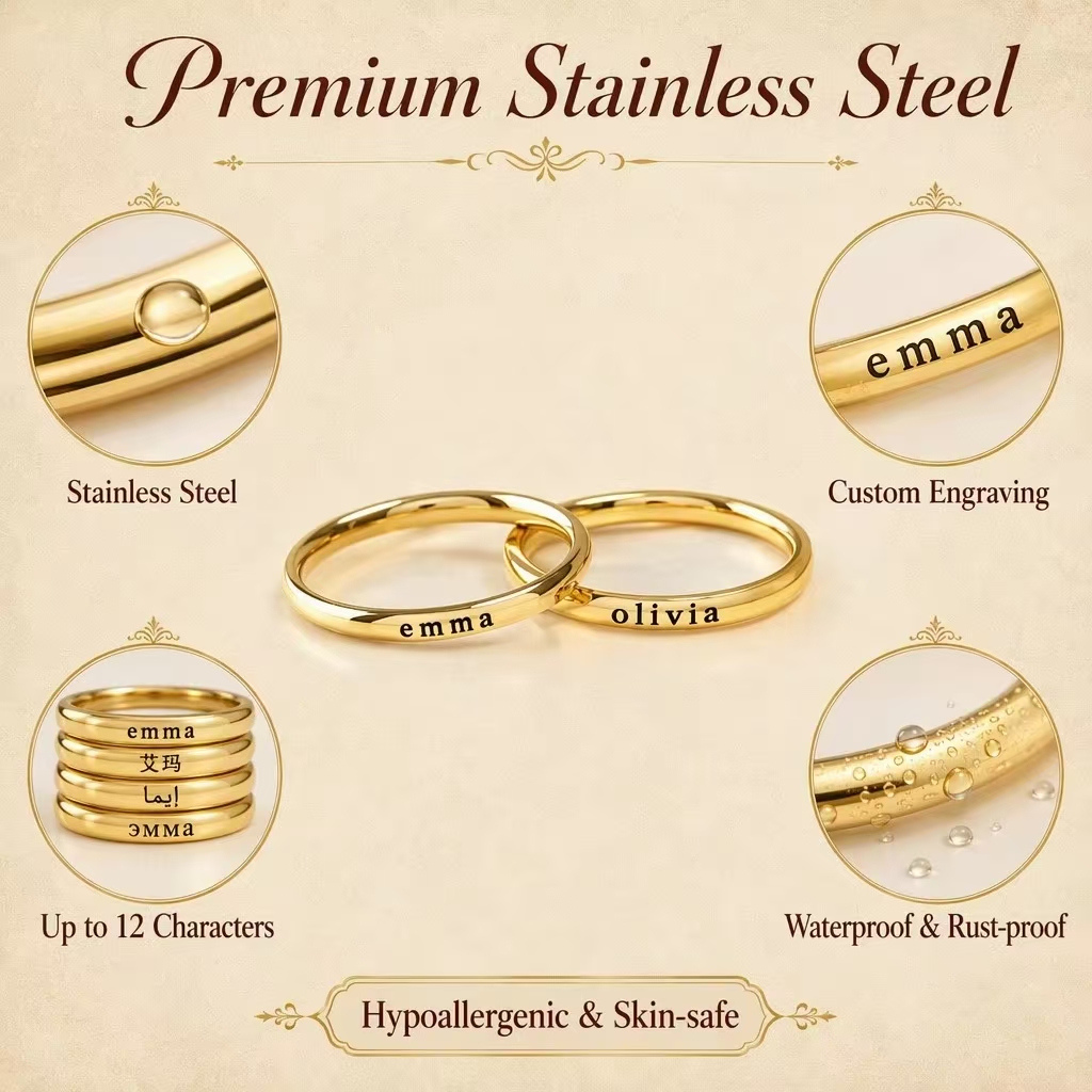 Anéis Personalizados com Nome  - Initial Ring Custom avaliação e preço