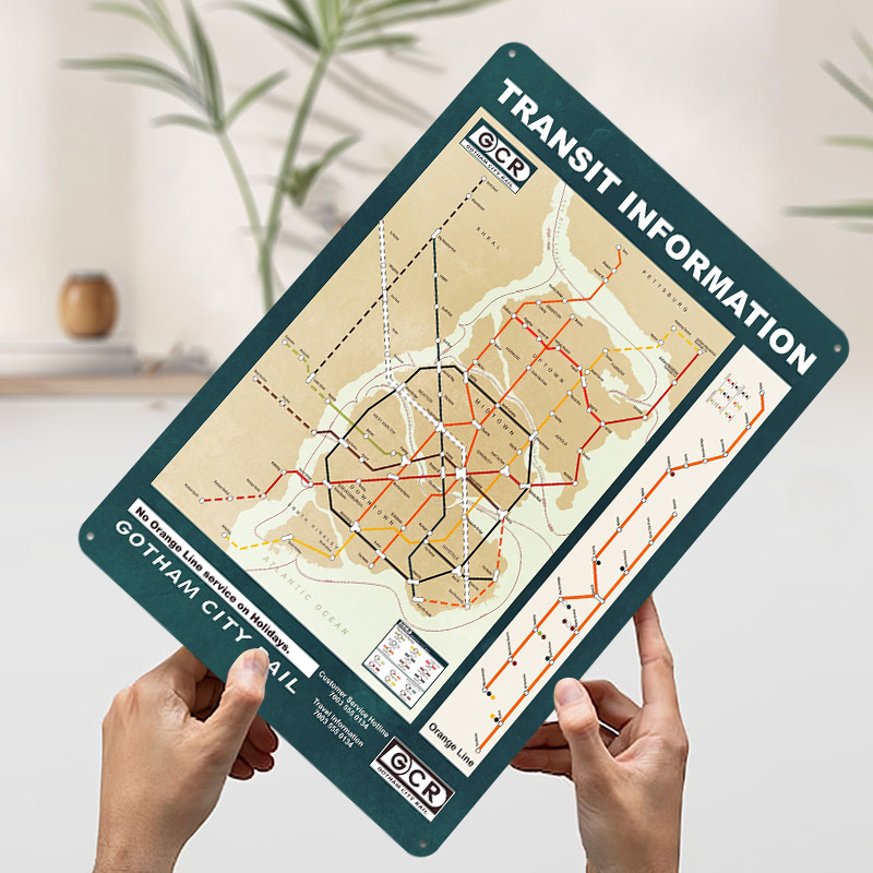 Gotham mapa da cidade impresso - Custom Map Poster avaliação e preço