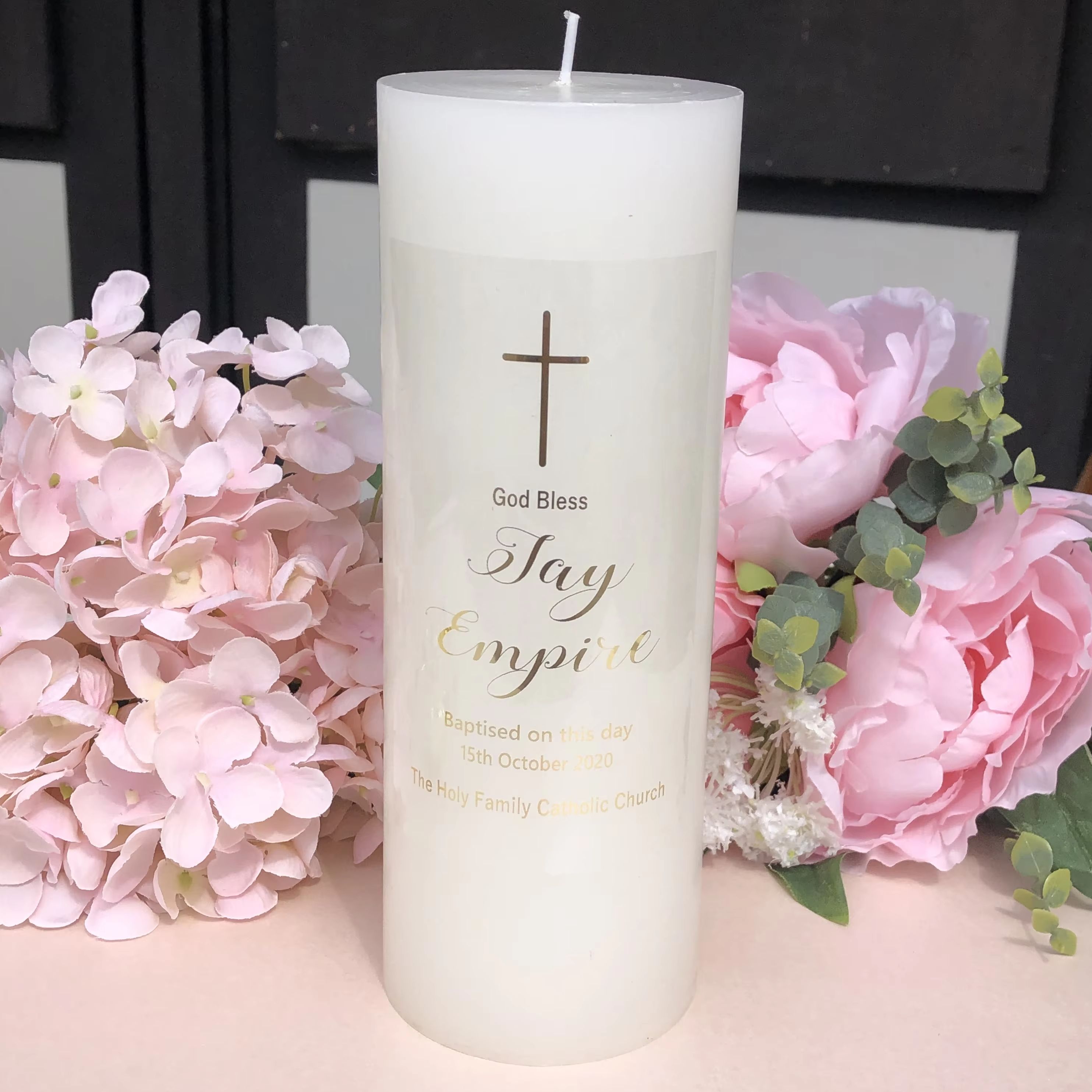 Personalizado Primeira Comunhã - Personalised Candle Label avaliação e preço