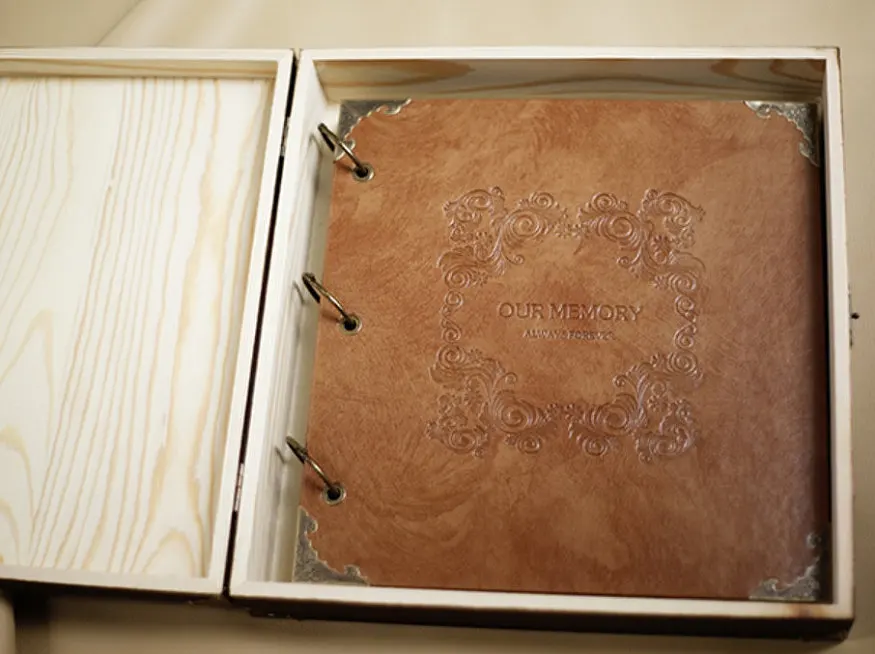 Álbum de fotos de couro gravad - Custom Photo Book avaliação e preço