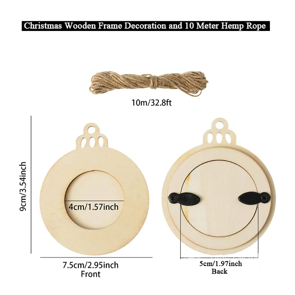 10 pçs natal quadro de imagem  - Engraved Wood Frame avaliação e preço