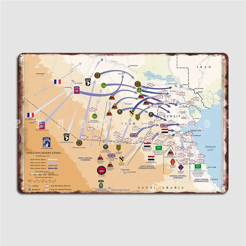 Operação tempestades do desert - Custom Map Poster avaliação e preço